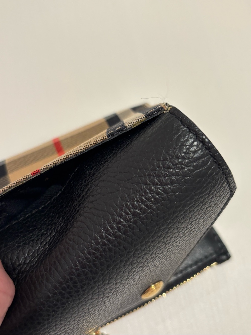 Burberry Compact Wallet Trifold Wallet Women Accessory Original Collection 🖤EUC - Picture 10 of 15